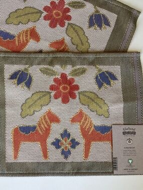Ekelund made in Sweden Dala horse designed tea towels